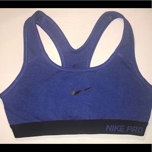 Women’s Blue Nike Pro Sports Bra